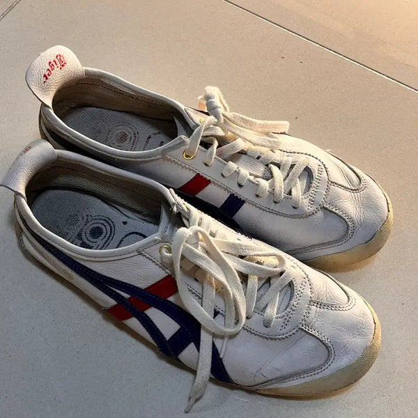 [BUNJANG] Onitsuka Tiger Mexico 66 White Sneakers / 오니츠카타이거 멕시코66 화이트