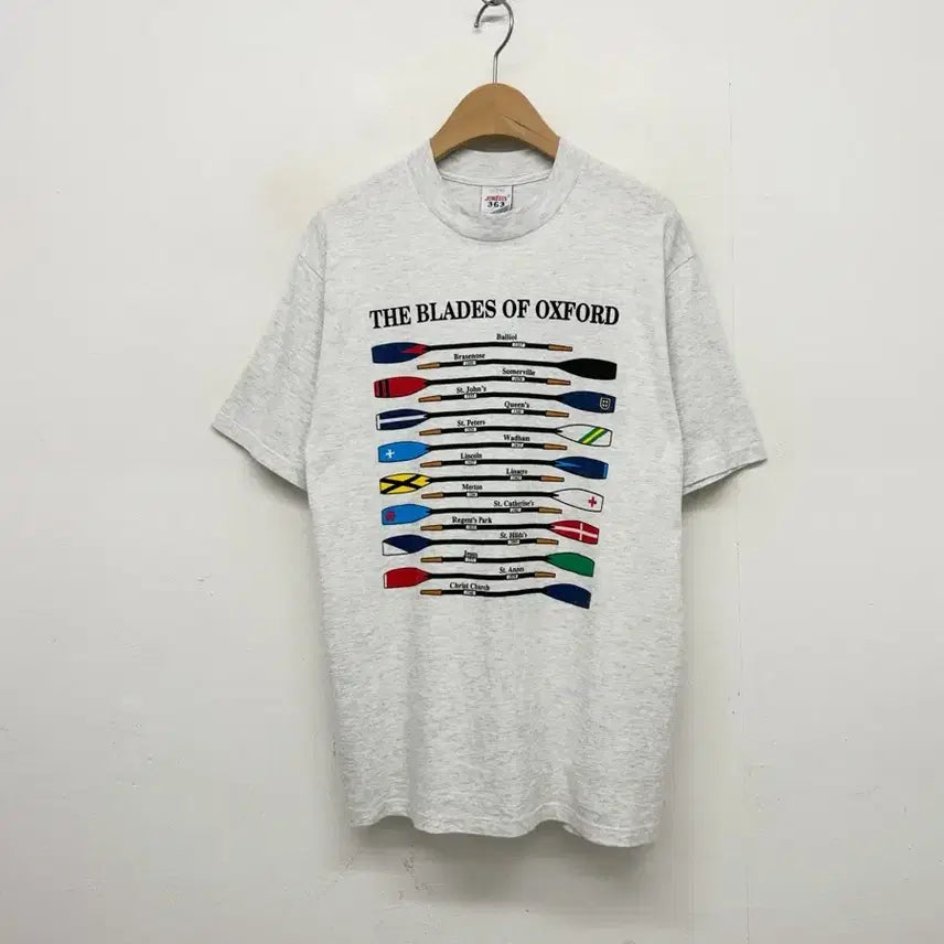 [BUNJANG] 90-00s Oxford Boat Club Short Sleeve T-Shirt / 90-00s 옥스포드 보트 클럽 반팔 티셔츠
