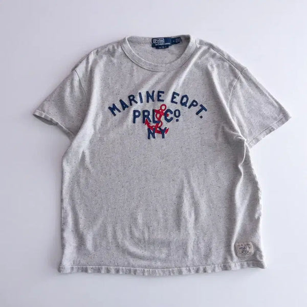 [BUNJANG] Polo Ralph Lauren Marine Embroidered T-Shirt (M) / 폴로 랄프로렌 마린 자수 반팔티 M