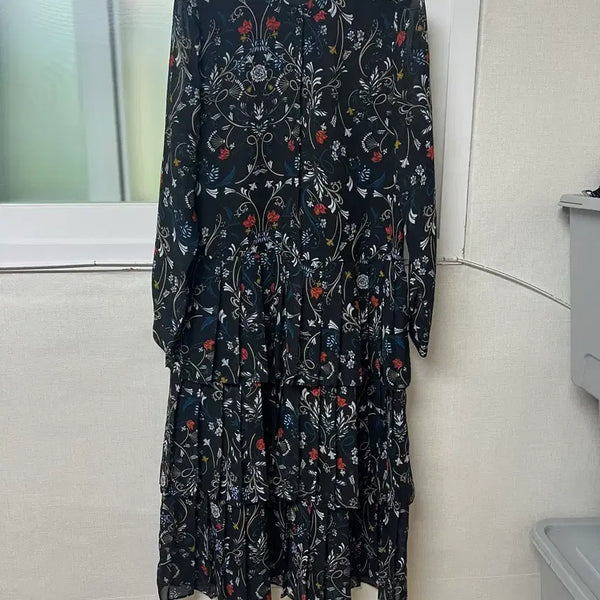 [BUNJANG] TOPTEN Floral Pattern Tiered Long Dress / 탑텐 플로럴 패턴 캉캉 원피스