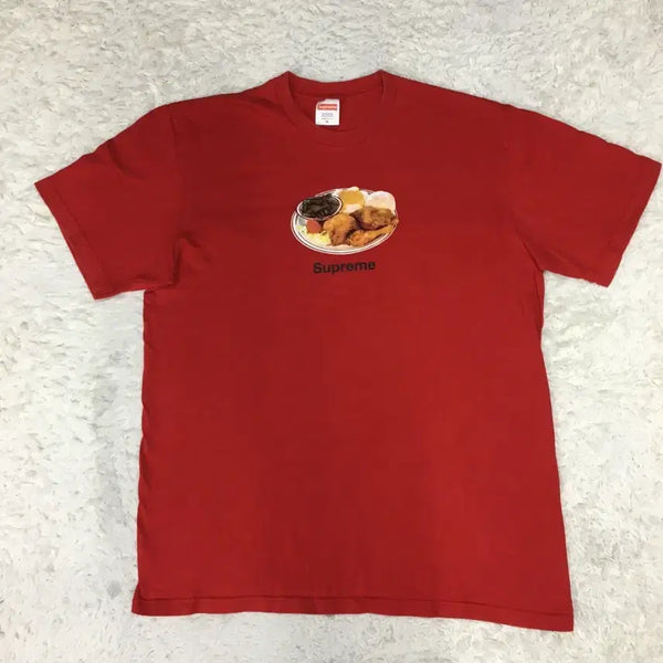 [BUNJANG] Supreme Chicken Dinner Short Sleeve T-Shirt / 슈프림 치킨 디너 반팔티 GG06