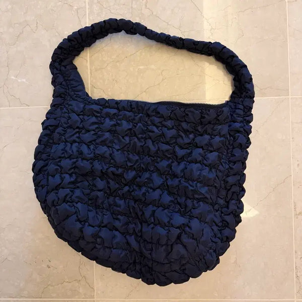 [BUNJANG] COS Oversized Cloud Quilted Bag Dark Navy / COS 코스 퀼팅백 구름백 다크네이비 오버사이즈