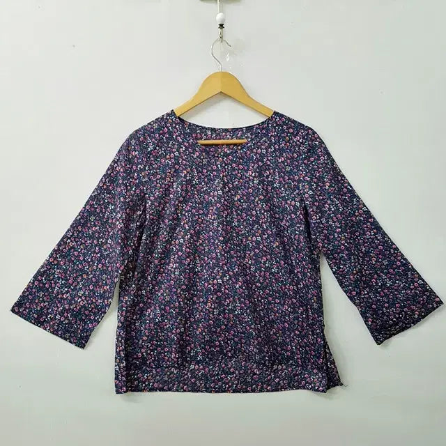 [BUNJANG] Floral Print Cotton Blouse / 잔꽃무늬 블라우스