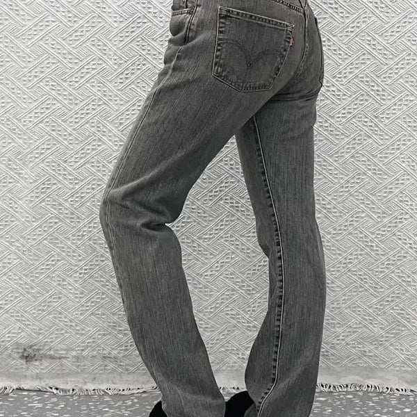 [BUNJANG] Levi's 501 Vintage Casual Washed Black Denim Pants 28 Inch / 리바이스 501 빈티지 캐주얼 워싱 흑청 데님팬츠 28인치 C12844