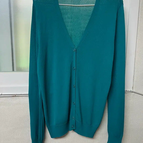 [BUNJANG] Closet Women's Cardigan Teal / 클로젯 여성 가디건 청록색