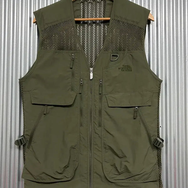 [BUNJANG] The North Face Multi-Pocket Utility Vest Khaki / [XL] 노스페이스 멀티포켓 유틸리티 조끼 카키 5.9