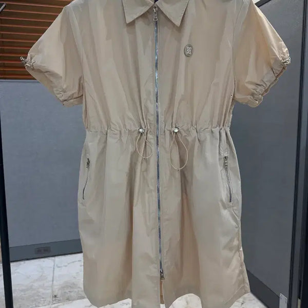 [BUNJANG] Women's Golf Dress Beige / 여성 골프 원피스 실물사진