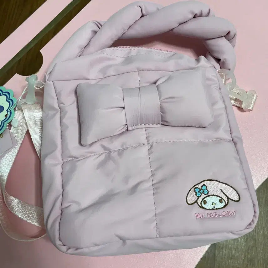 [BUNJANG] My Melody Quilting Shoulder Bag Pink / 마이멜로디 퀼팅 보조가방 핑크