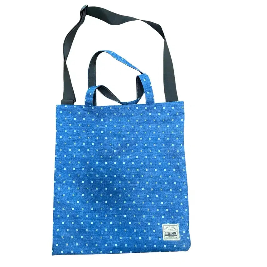 [BUNJANG] Blue Dot Pattern Shoulder Bag / 블루 도트 패턴 숄더백