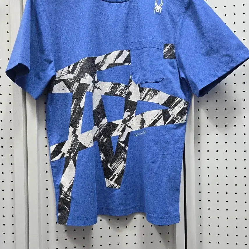 [BUNJANG] Spider Short Sleeve T-Shirt Blue / (1675)스파이더 반팔 티셔츠 블루