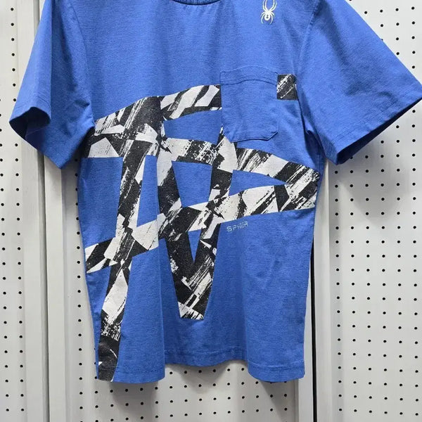 [BUNJANG] Spider Short Sleeve T-Shirt Blue / (1675)스파이더 반팔 티셔츠 블루