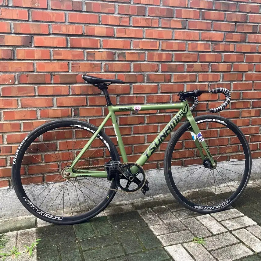 [BUNJANG] Tsunami SNM100 Green Bicycle Frame Set / 쓰나미 snm100 그린