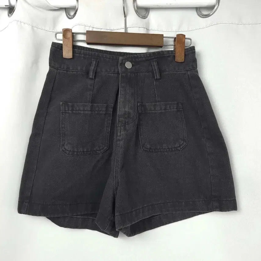 [BUNJANG] Women's Black Denim Shorts / 새상품) 여24-25 흑청 데님 반바지 쇼츠