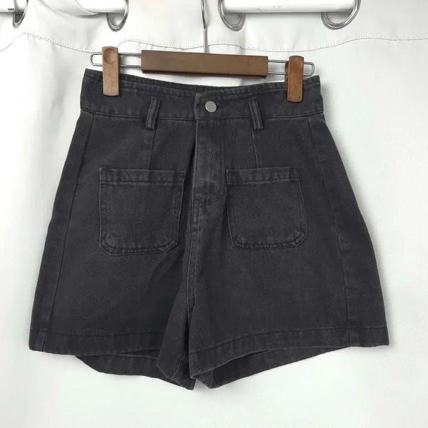 [BUNJANG] Women's Black Denim Shorts / 새상품) 여24-25 흑청 데님 반바지 쇼츠