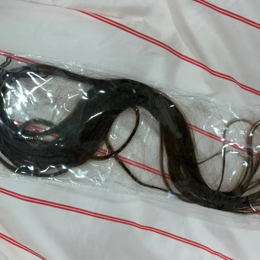 [BUNJANG] 18-inch Milk Brown Natural Raw Hair 12 Strands / 붙임머리18인치 12가닥 밀크브라운 천연생모