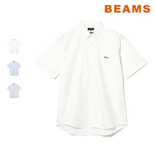 [BUNJANG] Beams Oxford Mini Button-Down Shirt / 빔즈 옥스포드 원포인트 미니 버튼다운 셔츠