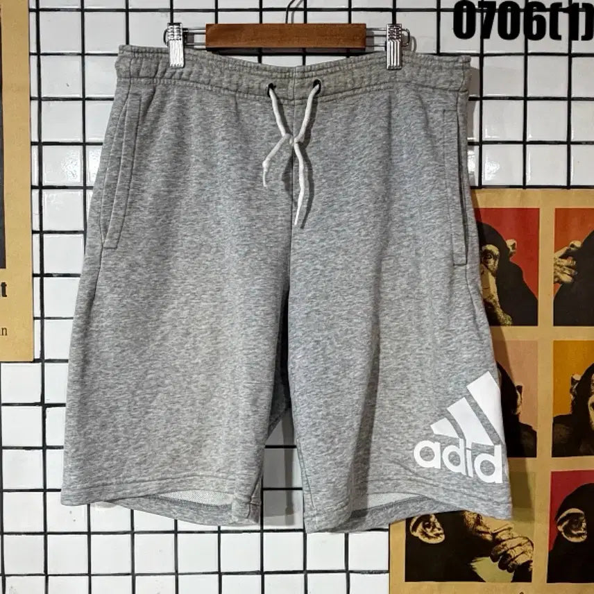 [BUNJANG] Adidas Training Shorts Grey M / 아디다스 트레이닝 반바지 그레이 M