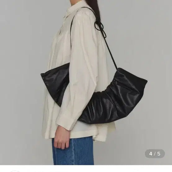 [BUNJANG] Amomento Shirring Leather Bag / 아모멘토 셔링 레더 백