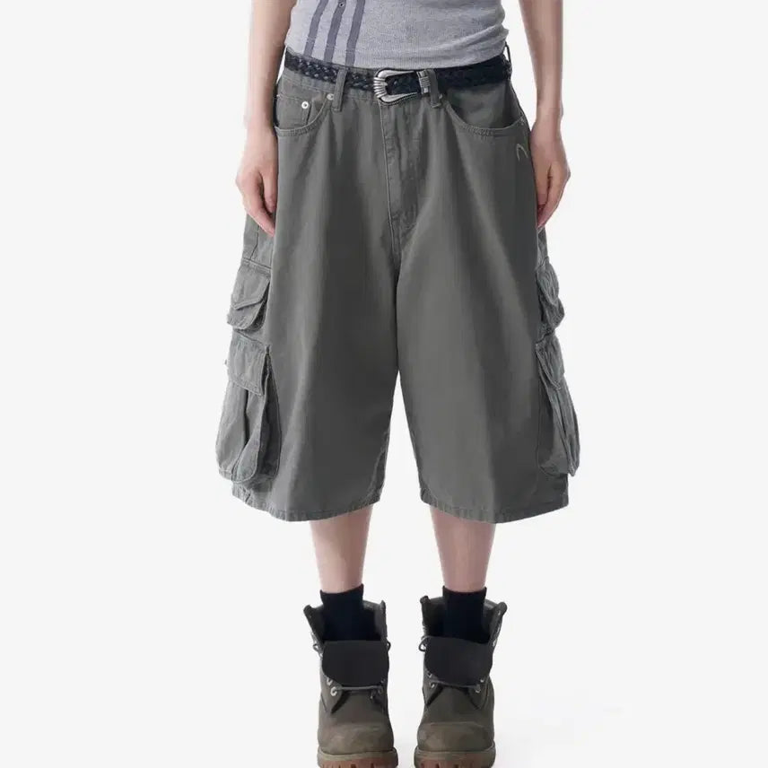 [BUNJANG] Arkam Cotton Bermuda Cargo Pants Khaki / [아캄] Cotton Bermuda Cargo Pants (Khaki)