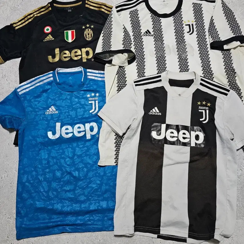 [BUNJANG] Adidas Juventus Football Jerseys (2015-2023) - Bundle of 4 / 아디다스 15-16 유벤투스 써드 반팔,22-23 홈 반팔 등 4벌 일괄