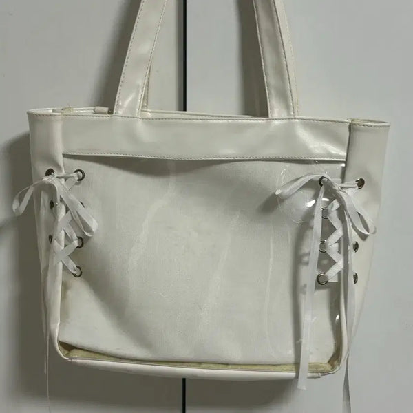 [BUNJANG] White Lace Ita Bag / 화이트 레이스 이타백