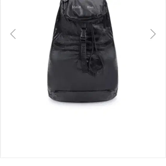 [BUNJANG] Matinkim Glossy Packable Backpack Black / 마뗑킴백팩
