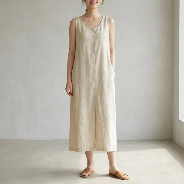 [BUNJANG] The Plain Linen Dress / [55]더플레인 린넨 원피스