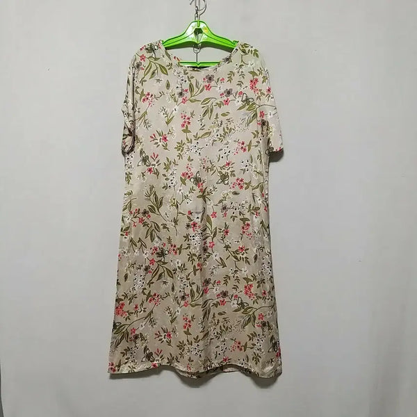 [BUNJANG] Rayon Long Dress Floral Butterfly Pattern / 라64 인견롱원피스