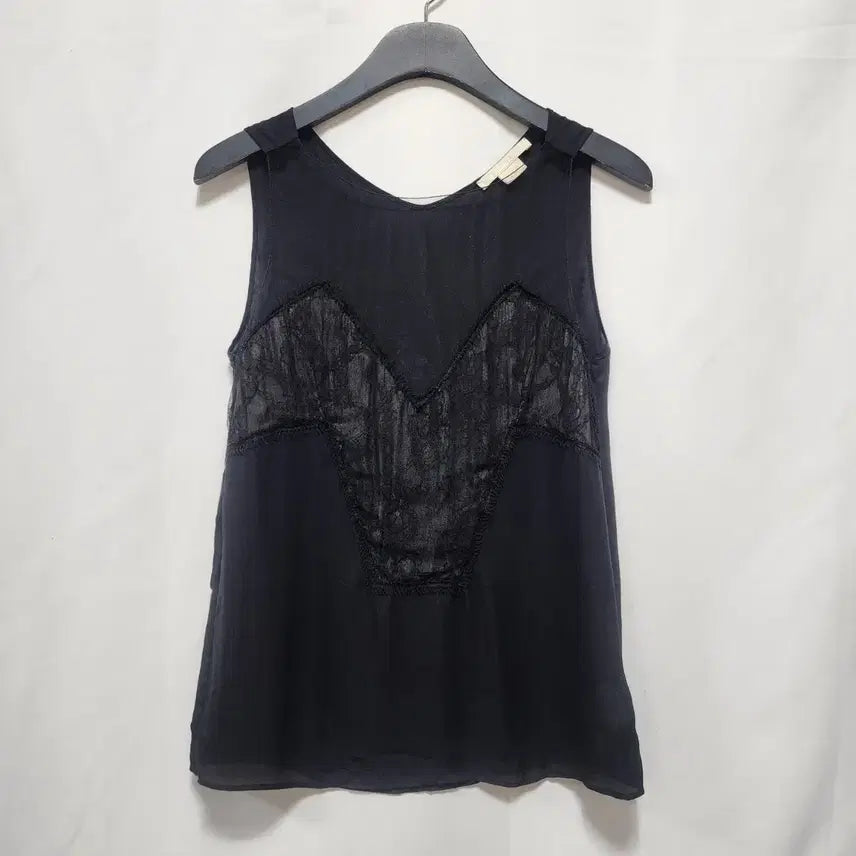[BUNJANG] Antonio Berardi Black Lace Sleeveless Top / 안토니오베라르디 블랙 레이스 민소매(55가능)