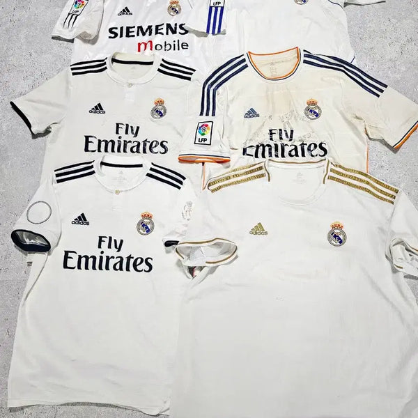 [BUNJANG] Adidas Real Madrid Home & Away Football Shirts (Various Seasons) / 아디다스 07-08 레알마드리드 홈 반팔,19-20,13-14 등 일괄