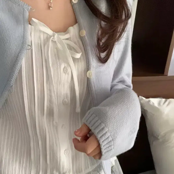 [BUNJANG] 퍼빗 프롬데이원 히니크 White Shirring Ribbon Sleeveless Top / 화이트 셔링 리본 나시 에이블리 퍼빗 프롬데이원 히니크