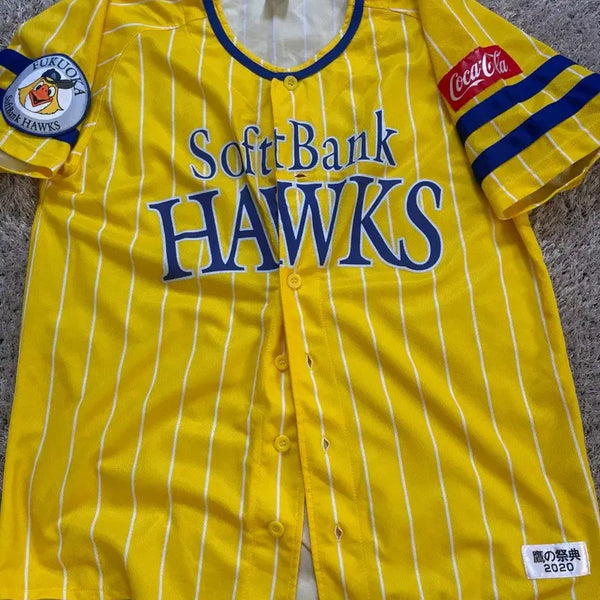[BUNJANG] SoftBank Hawks Baseball Uniform 2020 Commemorative Edition Size 100-105 / 일본판 소프트뱅크 야구 유니폼 사이즈 100-105
