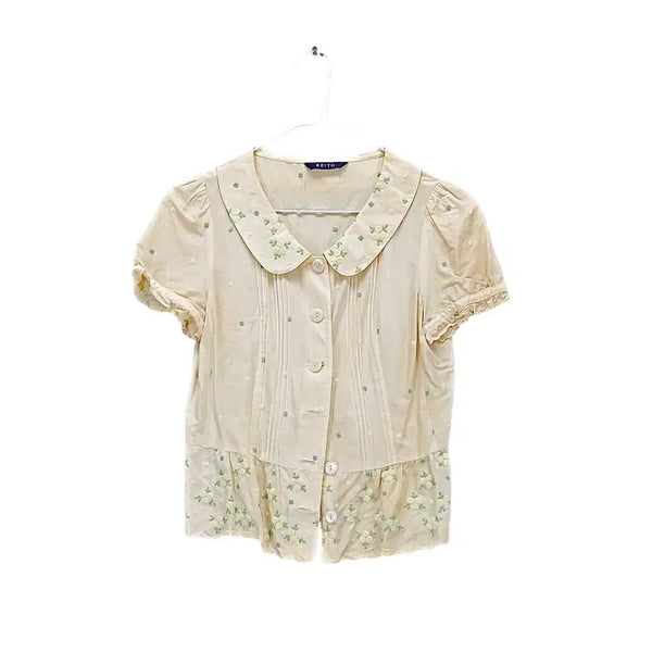 [BUNJANG] Kiyes Cream Chiffon Blouse / 키이스 여성 러블리한 쉬폰블라우스 85 크림 01130