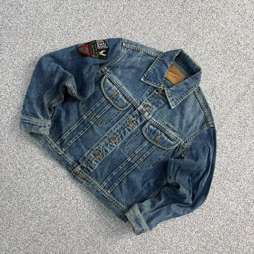 [BUNJANG] M Vintage Women's Denim Jacket / M 빈티지 여성 데님 청자켓 0706J2