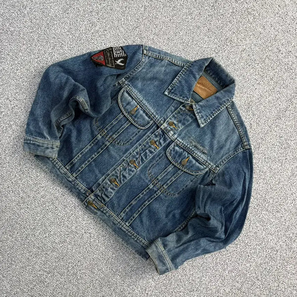 [BUNJANG] M Vintage Women's Denim Jacket / M 빈티지 여성 데님 청자켓 0706J2