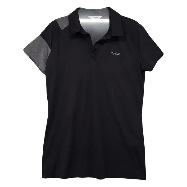 [BUNJANG] Volvik Black Golf Short Sleeve Polo Shirt / 볼빅 블랙 골프 반팔 카라티 90
