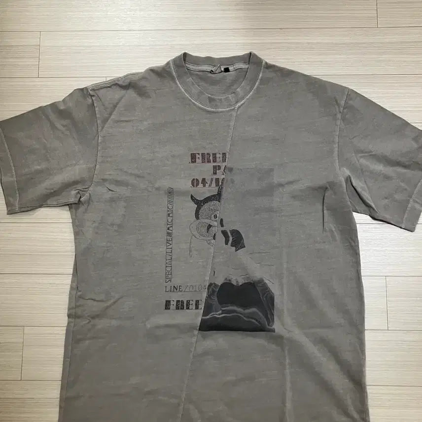 [BUNJANG] Politeu 1011 Slash Tee Vintage Gray / 폴리테루 1011 슬래시 티 빈티지 그레이 (3)
