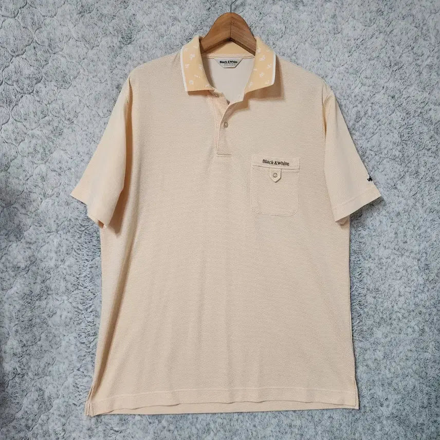 [BUNJANG] Black & White Golf Short Sleeve Polo T-Shirt (XL) / 980B [XL] 블랙앤화이트 골프 반팔 카라티