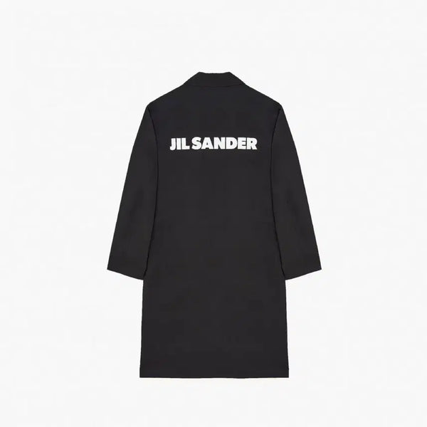 [BUNJANG] Jil Sander Logo Print WR Dry Touch Cotton Poplin Sport Coat Black (Size 48) / 질샌더 로고 프린트 WR 드라이 코튼 포플린 스포츠 코트 블랙 48사이즈