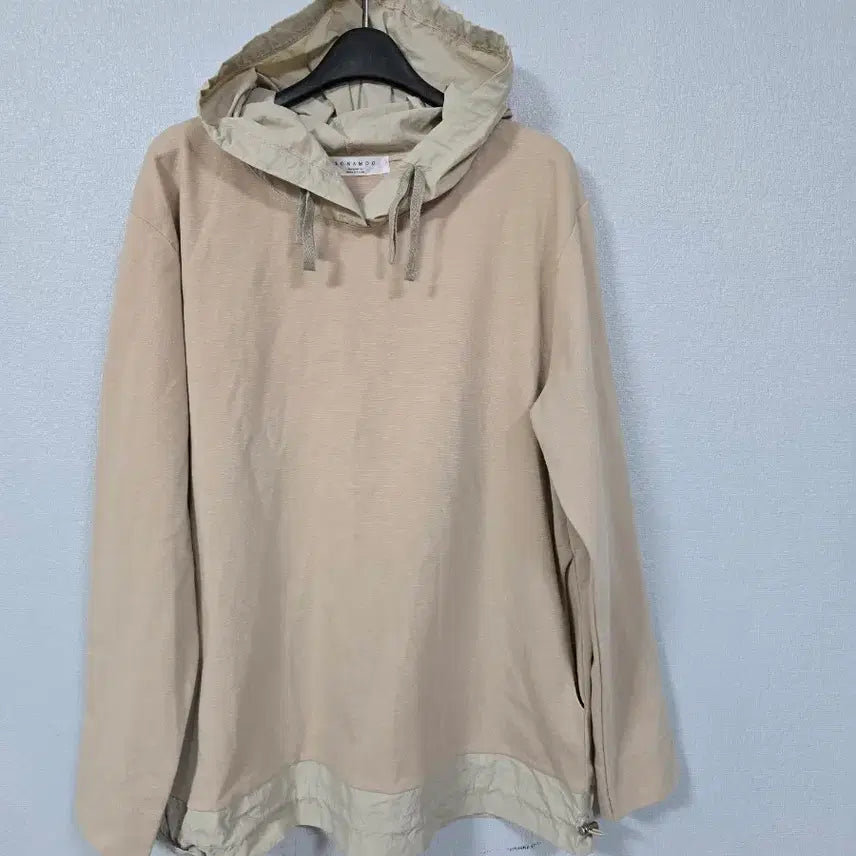 [BUNJANG] SONAMOO Color-Blocked Hooded Long-Sleeve T-Shirt Size 66 / SONAMOO 나일론배색 후드 긴팔티 66
