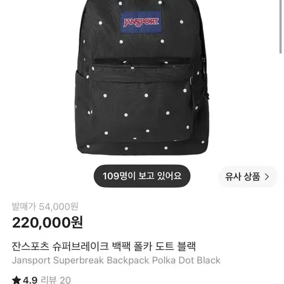 [BUNJANG] JanSport Dot Backpack / 잔스포츠 도트백팩