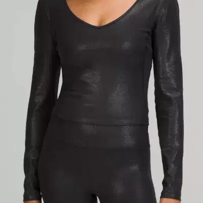[BUNJANG] Lululemon All-Stretch Cropped T-Shirt Size 4 / (새상품) 룰루레몬 올스판 크롭 티 4사이즈