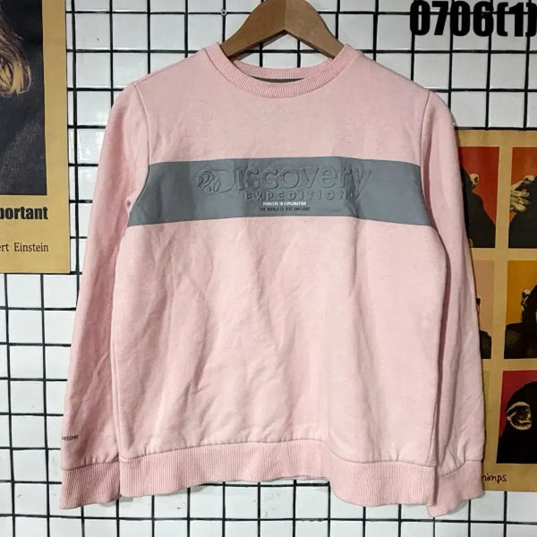 [BUNJANG] Discovery Expedition Crewneck Sweatshirt Pink Size 95 / 디스커버리 맨투맨 핑크 95