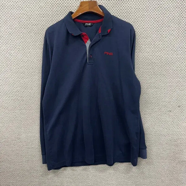 [BUNJANG] PING Golf Long Sleeve Collar T-Shirt Size 105 / PING 골프 긴팔카라티 105 D07715