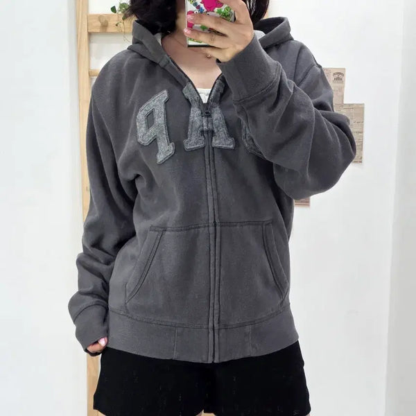 [BUNJANG] GAP Kids Hoodie Zip-Up Charcoal Gray XXL / [프립]XXL(14-16)/GAP 갭키즈  후드 집업 차콜그레이