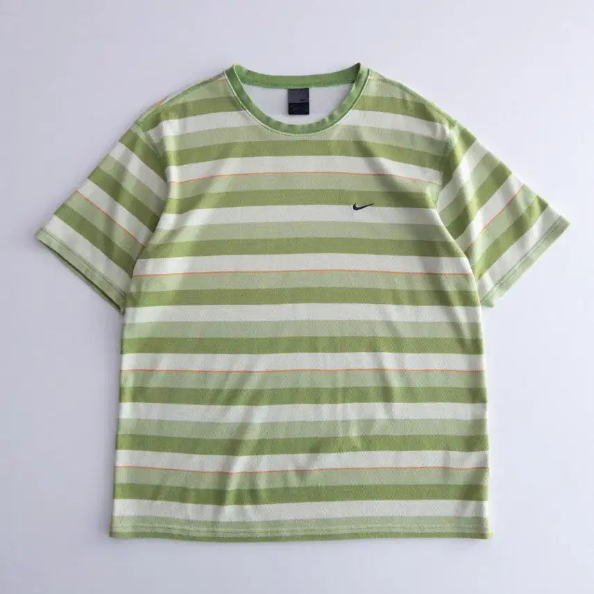 [BUNJANG] Nike 00s Mesh Stripe Short Sleeve T-Shirt XL / 나이키 00s 메쉬 스트라이프 반팔티 XL