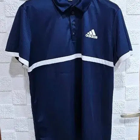[BUNJANG] Adidas Tennis Navy Short Sleeve Polo Shirt L / (J)아디다스 테니스 네이비 반팔 카라티 L