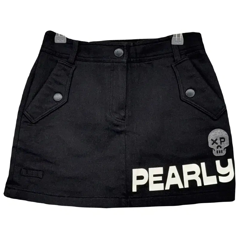 [BUNJANG] Parigates Printed Black Golf Skirt / 파리게이츠 프린팅 블랙 골프 스커트 0