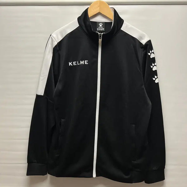 [BUNJANG] Kelme Soccer Team Black Training Zip-Up Jersey Track Top / [정품/2XL] 켈미 축구부 트레이닝 블랙 집업 져지 트랙탑