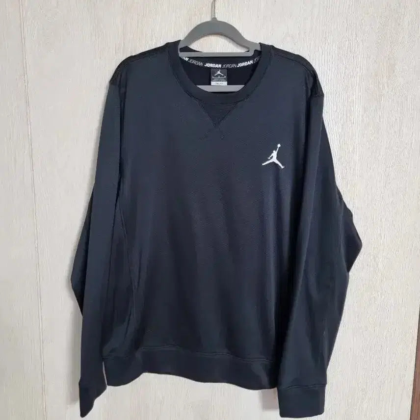 [BUNJANG] Jordan Dri-FIT Fleece Sweatshirt Black Men's Size 105 / 조던 맨투맨 드라이핏 기모 블랙 105